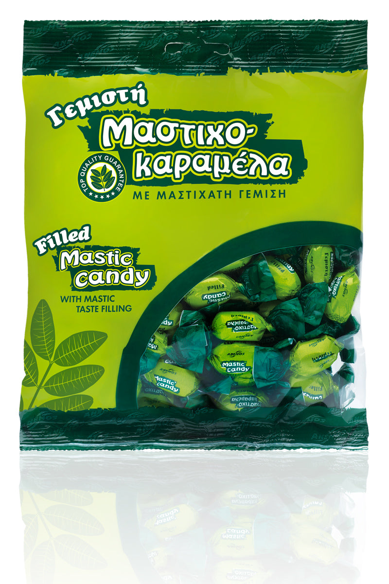 Mastic candy filled with mastic cream, 200 g bag – traditional Greek sweet with Chios mastic