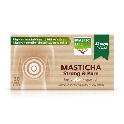 Mastic Strong&Pure Mini Pack, 20 capsules – 100% pure Chios mastic, 350 mg