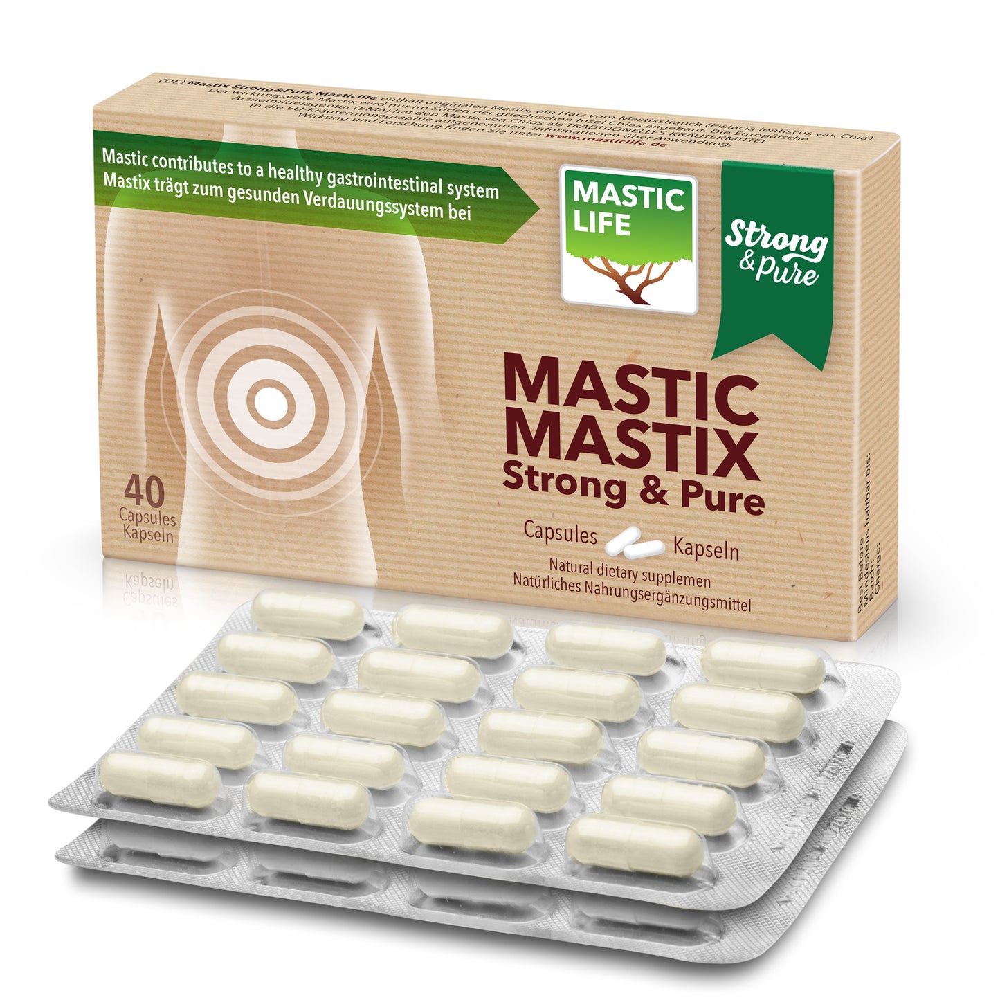 mastic gum open