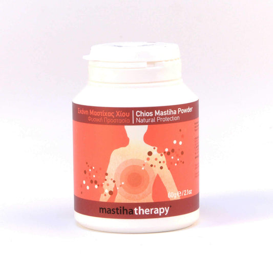 Mastic powder with inulin